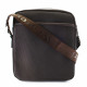 Kávově hnědá pánská praktická crossbody taška Ermilos