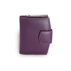 Fialová dámská kožená rámová peněženka Norah