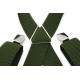 Tmavě zelené klasické pánské kšandy ve tvaru X Efrasios