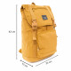 Žlutý prostorný klopnový batoh Quintin