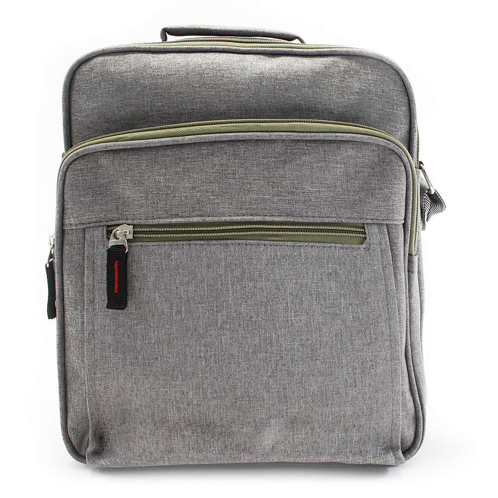 Světle šedá pánská praktická crossbody taška Brent
