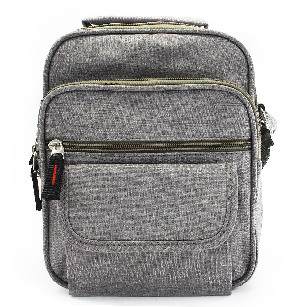 Světle šedá pánská praktická crossbody taška Edric