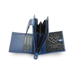 Modrá dámská kožená peněženka Makenzie