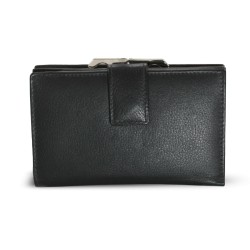Černá dámská kožená rámová peněženka Reagan