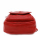 Ostře červený dámský elegantní batoh Candel