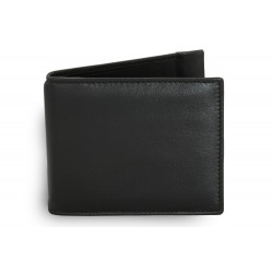 Černá pánská kožená peněženka bez kapsy na mince Chasen
