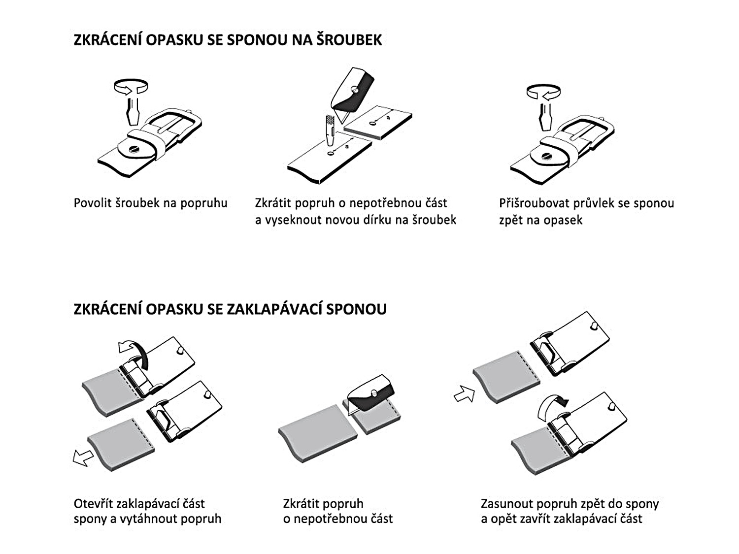 Černý kožený pánský opasek s automatickou sponou Rodanthi