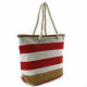 Červená textilní dámská plážová taška Julitta