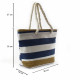 Modrá textilní dámská plážová taška Julitta