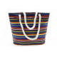 Fialová textilní dámská plážová taška Efima