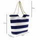 Modrá textilní dámská plážová taška Sifi