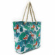 Zelená textilní dámská plážová taška se vzorem Iosif