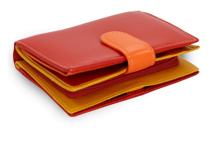 Multi červená dámská kožená peněženka Kendall