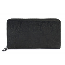 Černá velká zipová dámská peněženka Aristea