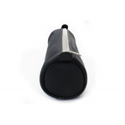 Černošedý kožený jednokomorový penál Mando