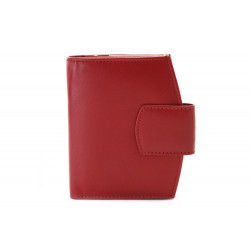 Červená dámská kožená rámová peněženka Norah