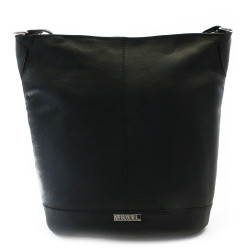 Černá dámská kožená kabelka Aurorien