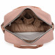 Růžová praktická přebalovací taška s kapsami Stamatis