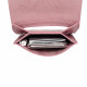 Světle růžová klopnová dámská mini kabelka Metaxia