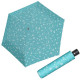 Světle modrý skládací odlehčený plně automatický dámský deštník Glykerios