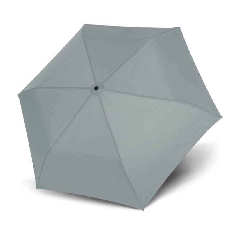 Světle šedý skládací odlehčený plně automatický dámský deštník Savva