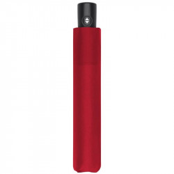 Červený skládací odlehčený plně automatický dámský deštník Patapios