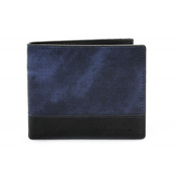 Černomodrá pánská peněženka - dokladovka Manolis
