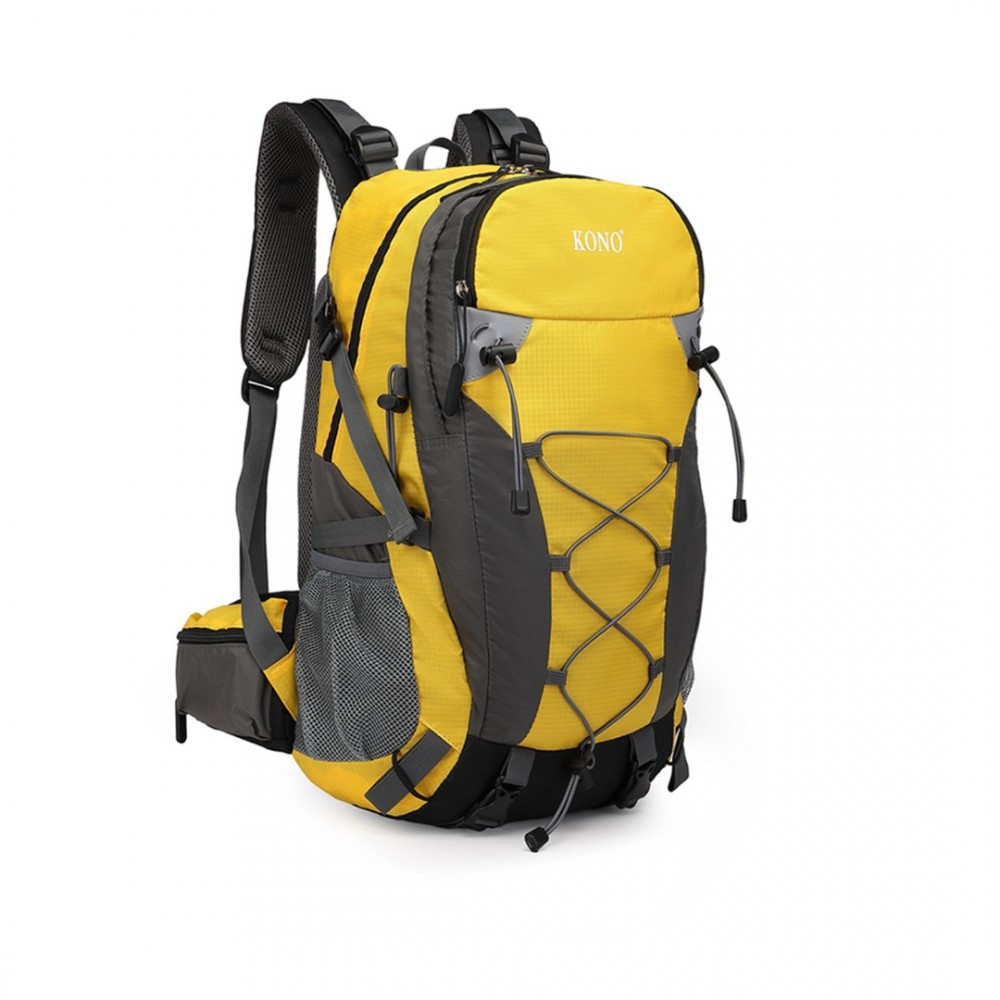 Žlutý zipový velký cestovní batoh Kornilios