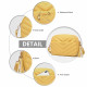 Žlutá zipová crossbody dámská kabelka Mirto