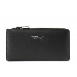 Černá zipová velká dámská peněženka Ioakeim