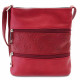 Červená zipová dámská kabelka Areti