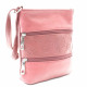 Světle růžová zipová dámská kabelka Areti