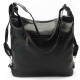 Černá dámská kabelka s kombinací batohu Reima