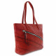 Červená dámská kabelka s kombinací batohu Christen