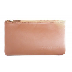 Béžová kožená etue Kaylee