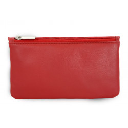 Červená dámská kožená etue Kaylee
