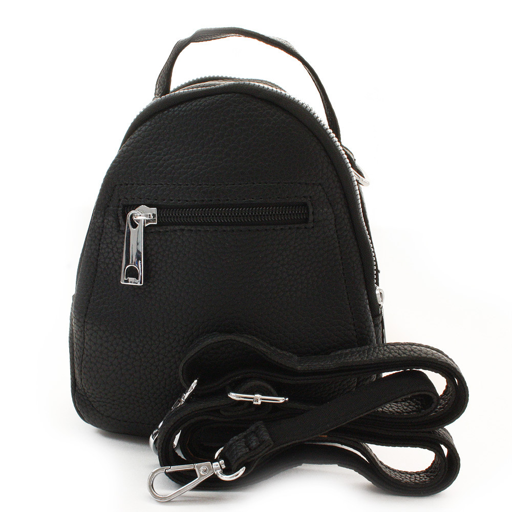 Černá trojzipová crossbody kabelka Kerkko