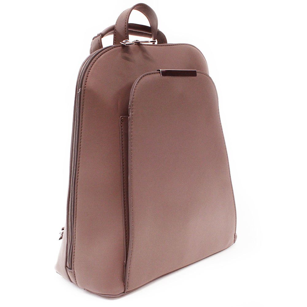 Tmavě růžový praktický dámský batoh/kabelka Proten