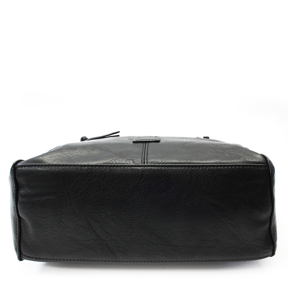 Černá moderní zipová crossbody kabelka Ulpu