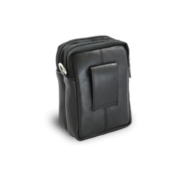 Černá kožená dokladová etue Eliana