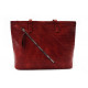 Červená elegantní dámská kabelka do ruky i na rameno Saimi
