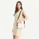 Smetanová kožená crossbody dámská kabelka Ariadne