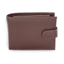 Tmavě hnědá pánská kožená peněženka Thomas