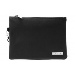 Černá dámská kožená etue s poutkem Aletta