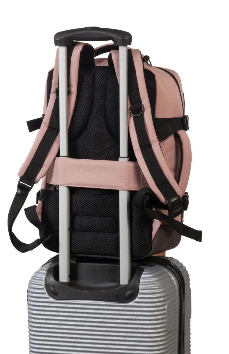Světle růžový moderní cestovní batoh Otília