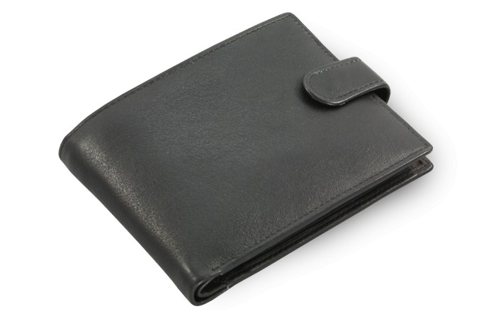 Černá pánská kožená peněženka Nicolas