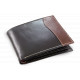 Černohnědá pánská kožená peněženka Hakon