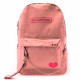 Světle růžový prostorný zipový batoh BlackPink