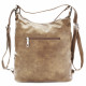Béžová kabelka s kombinací batohu Landyn