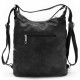 Černá dámská kabelka s kombinací batohu Landyn